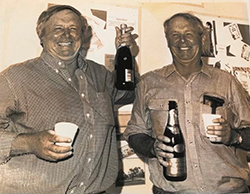 The Barber twins at their 60th birthday
